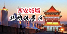 日逼视频激烈中国陕西-西安城墙旅游风景区